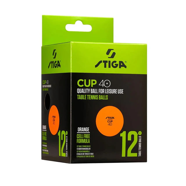 Stiga Confezione di 12 palline arancioni Stiga Cup ABS Cod. 2C4-563