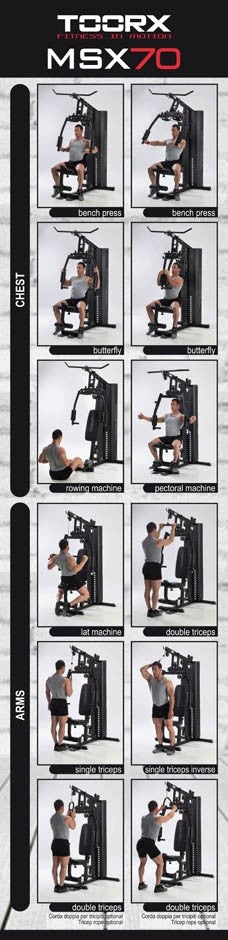 Stazione Multifunzione Toorx Msx-70 102kg Salvaspazio