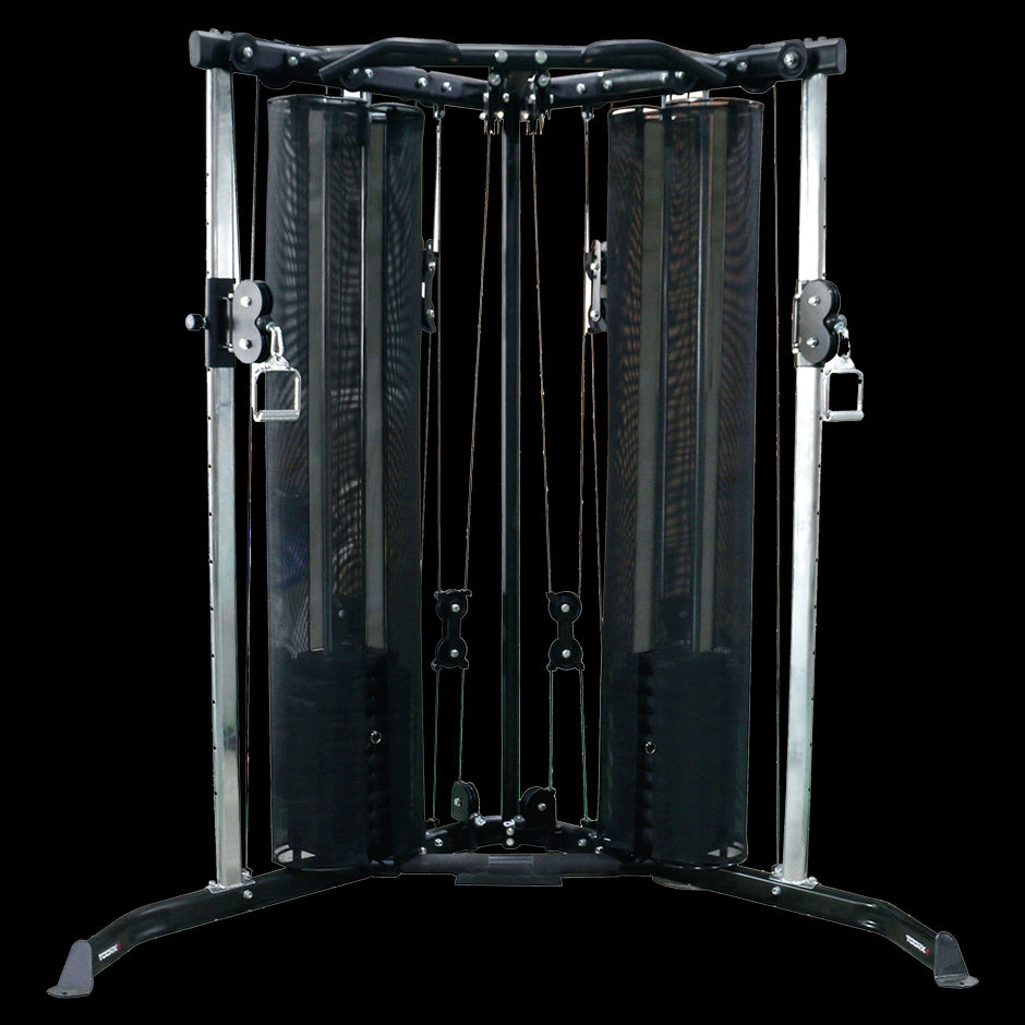 Stazione dual pulley cable cross CSX-70 con doppio pacco pesi 50kg cad.