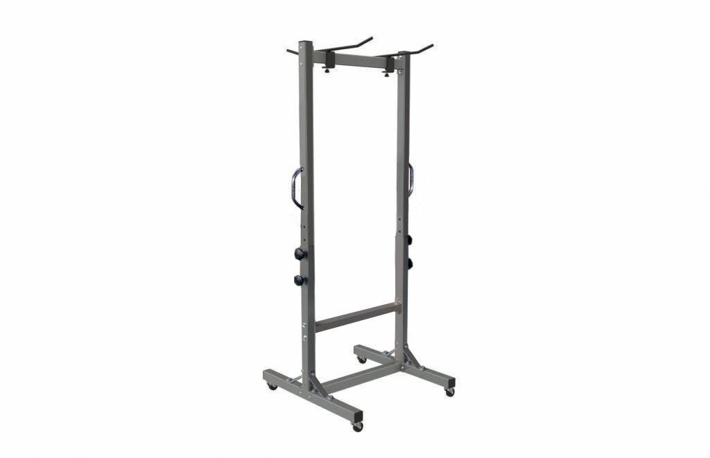 Rastrelliera toorx porta materassini occhiellati su carrello con ruote cod RMT