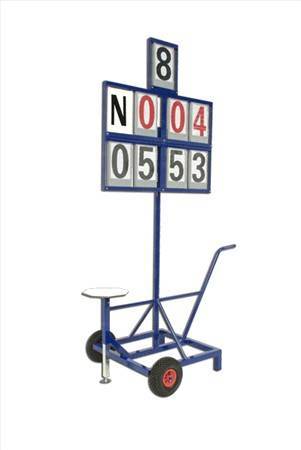 Segnalatore numerico a 8 cifre con sedile per giudice. ART 3095