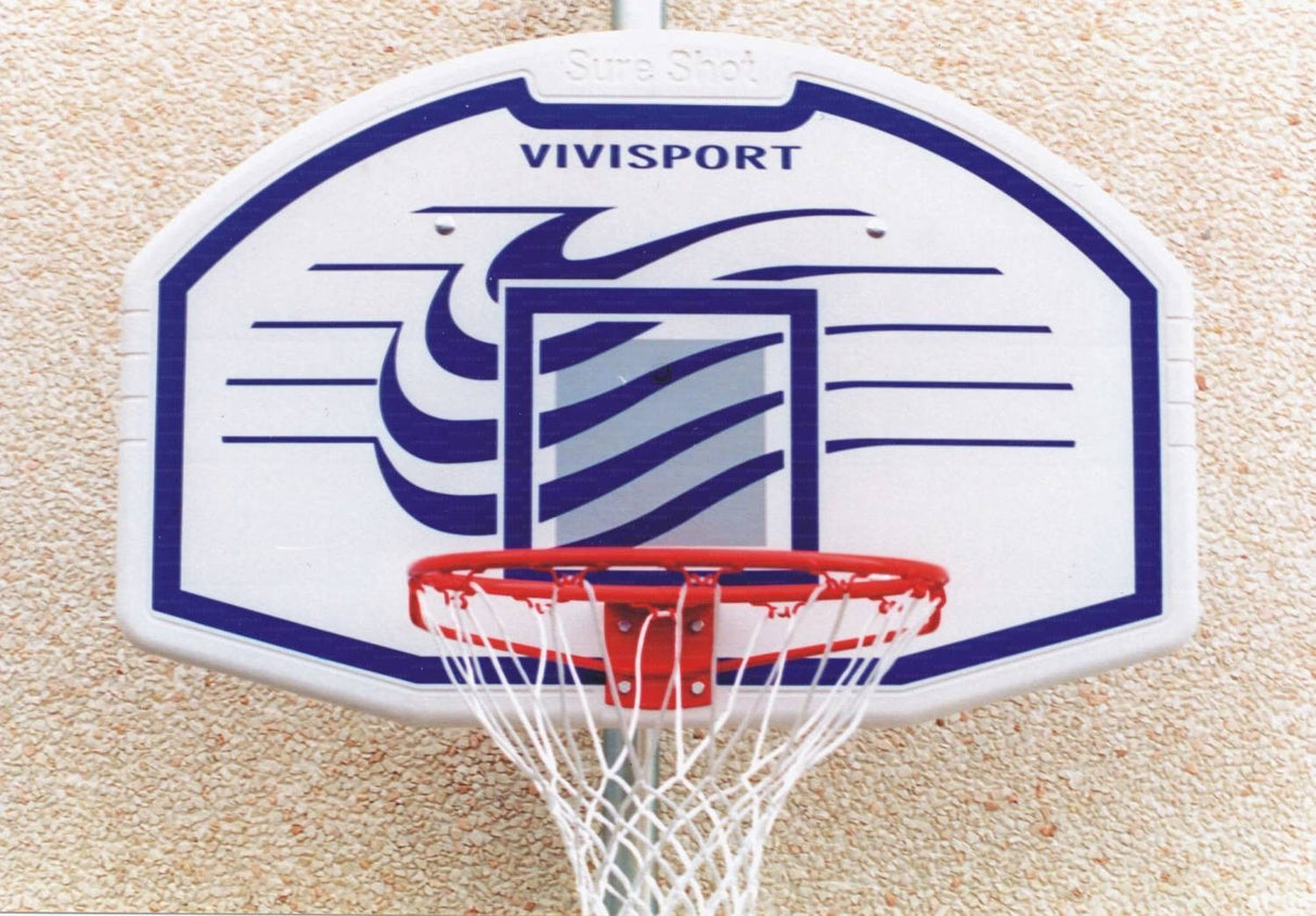 Tabellone basket cm 112x73 con canestro e retina ART 4056