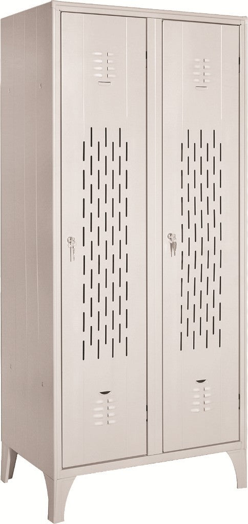 Armadio Spogliatoio Sporco Pulito Con tramezza e areazione ante maggiorata Posti Colore Grigio