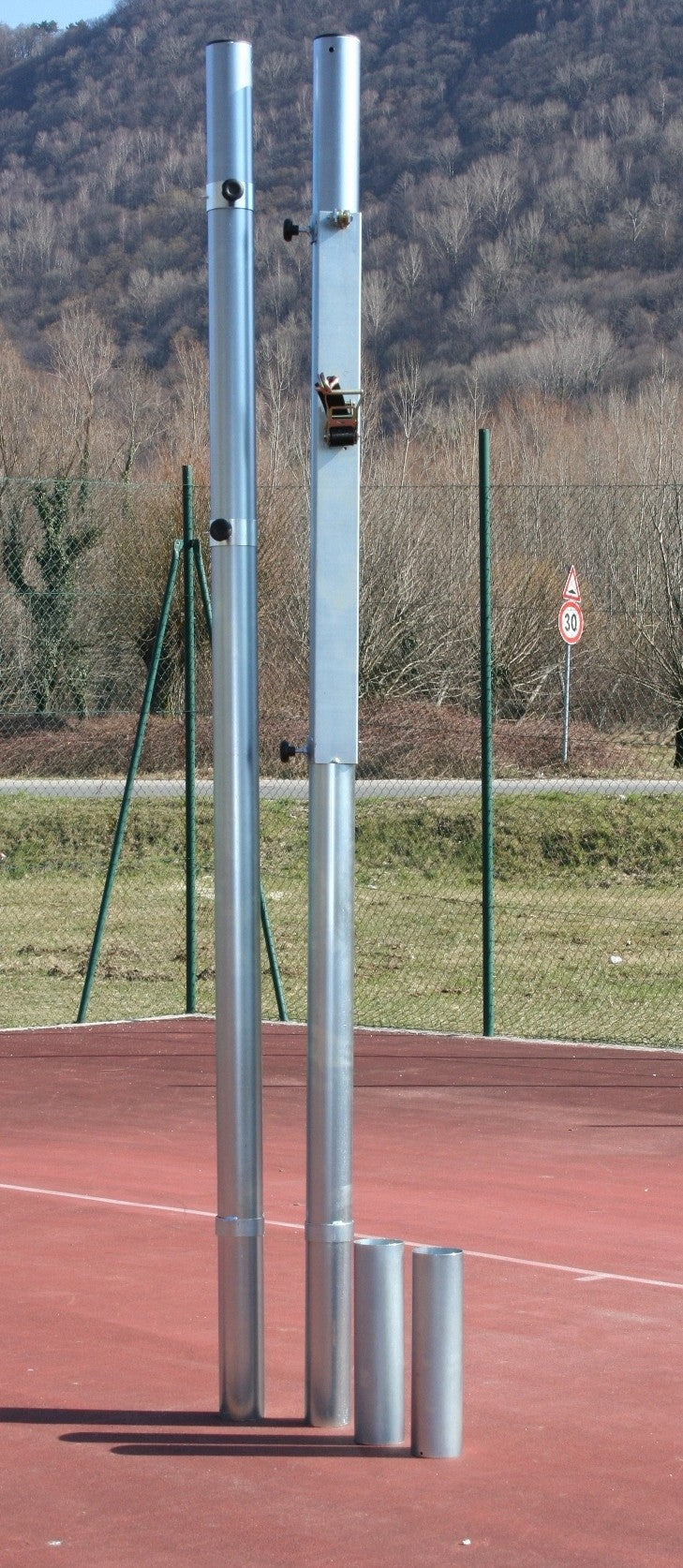 Impianto pallavolo monotubolare in acciaio Art. V 703/TR