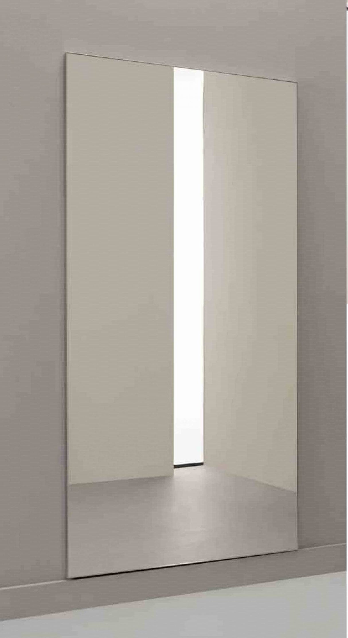 Specchio antinfortunistico modulare liscio 100x200 h con foro per mensola a muro Art. 1713