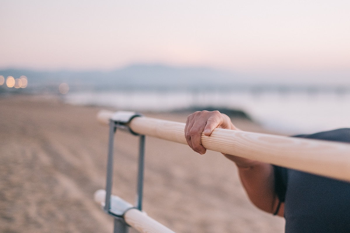 Sbarra danza mobile doppia Giselle da 4m con ruote Dinamica Ballet con altezza regolabile e 3 supporti