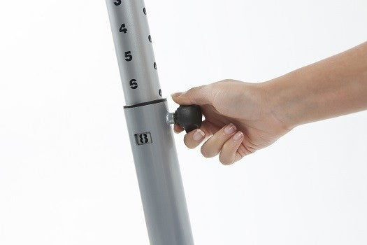 Sbarra danza mobile doppia Giselle da 4 mt con ruote Dinamica Ballet con altezza regolabile e 3 supporti