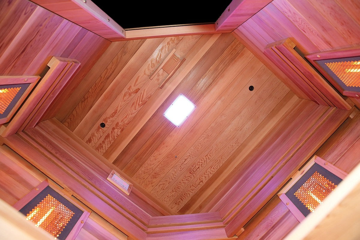 SAUNA MULTIWAVE 3C 2/3 POSTI AL QUARZO E MAGNESIO INFRAROSSI CEDRO ROSSO prezzo a richiesta