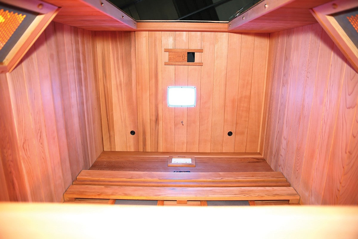 SAUNA MULTIWAVE 2 POSTI AL QUARZO E MAGNESIO INFRAROSSI CEDRO ROSSO prezzo a richiesta
