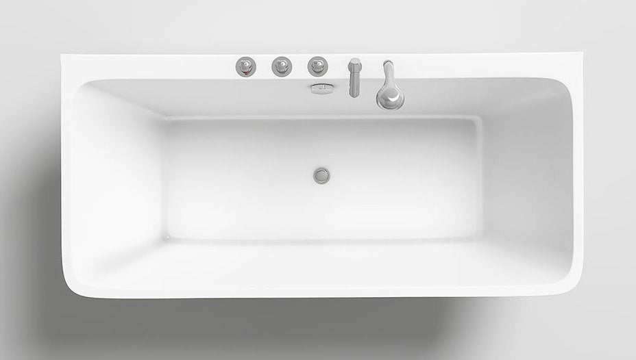 Vasca idromassaggio rettangolare massaggio rivitalizzante ISEO FREESTANDING Misure: 170x75x58 cm