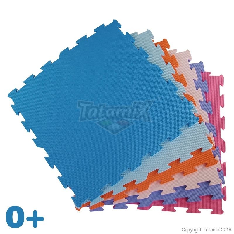 Tatami Puzzle Kids LC613S cm 62x62x1,3 FORMATO GRANDE Colori Tenui