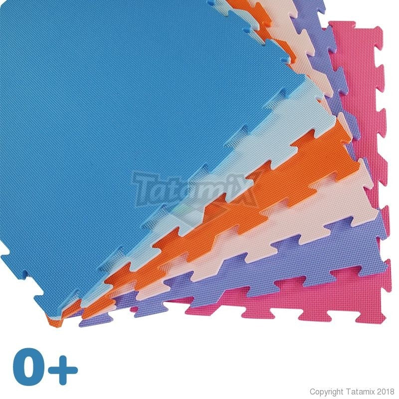 Tatami Puzzle Kids LC613S cm 62x62x1,3 FORMATO GRANDE Colori Tenui