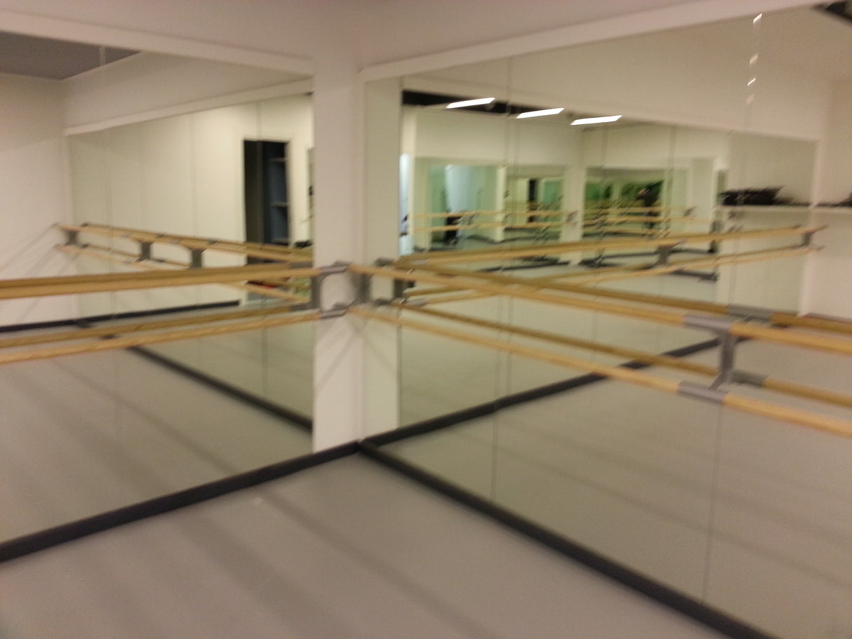 Supporto Sbarra Danza Arabesque Doppio Da Muro Dinamica Ballet Colore Nero