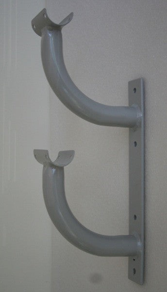 Coppia di supporti o mensole fisse a muro per sbarra danza doppia Art. G406/D