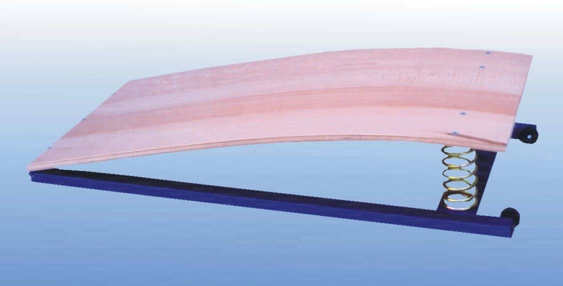 Pedana Elastica Art. 1579 Con Doppia Molla In Acciaio