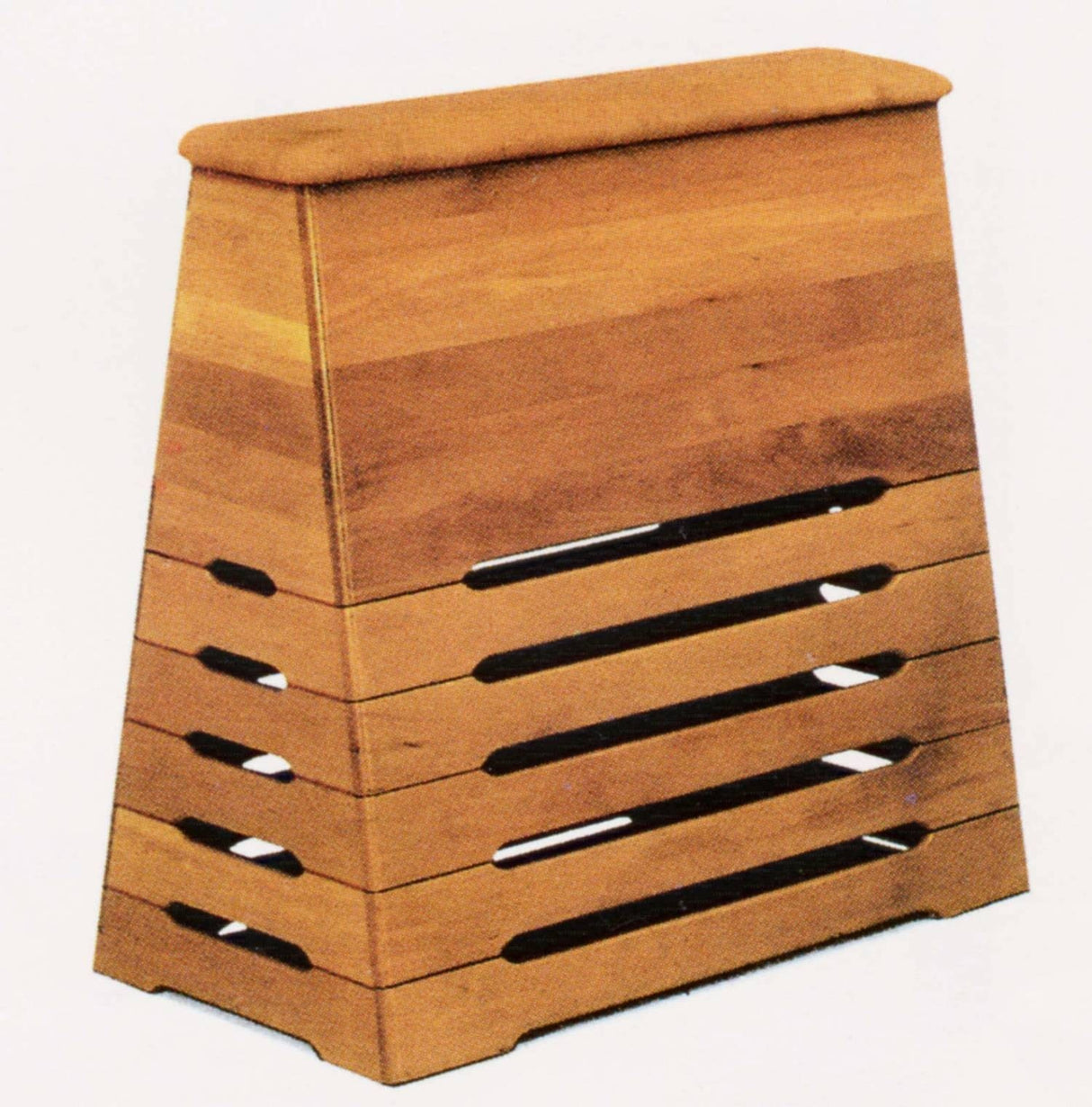 Plinto cassoni in legno piano in cuoio cm. 120x75 ART. 1602