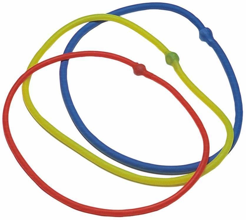 Elastico tubing giallo ad anello, medio resistente Art.2014