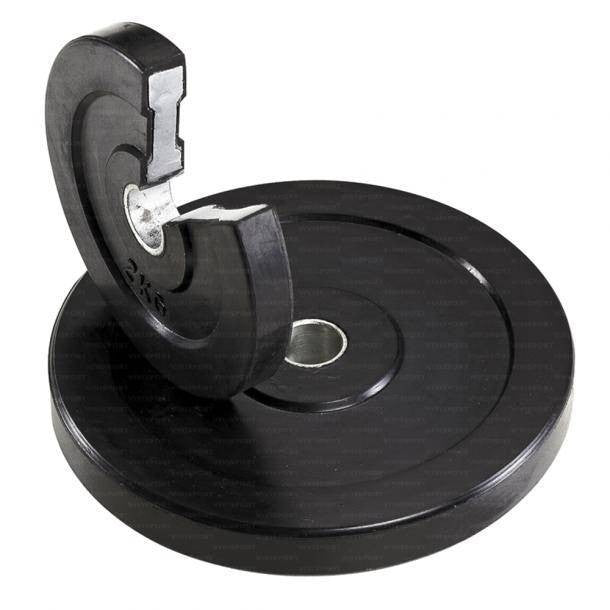 Disco in ghisa rivestito in gomma kg. 10 - foro ø mm. 25 VIV art 2089