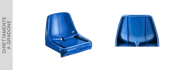 Seduta monoblocco per stadio e impianti sportivi M2000 versione ANTI-UV