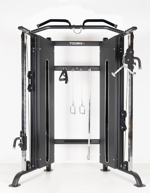 Stazione dual pulley cable cross CSX-3000 con doppio pacco pesi acciaio 80 kg cad.