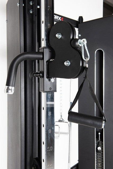 Stazione dual pulley cable cross CSX-3000 con doppio pacco pesi acciaio 80 kg cad.