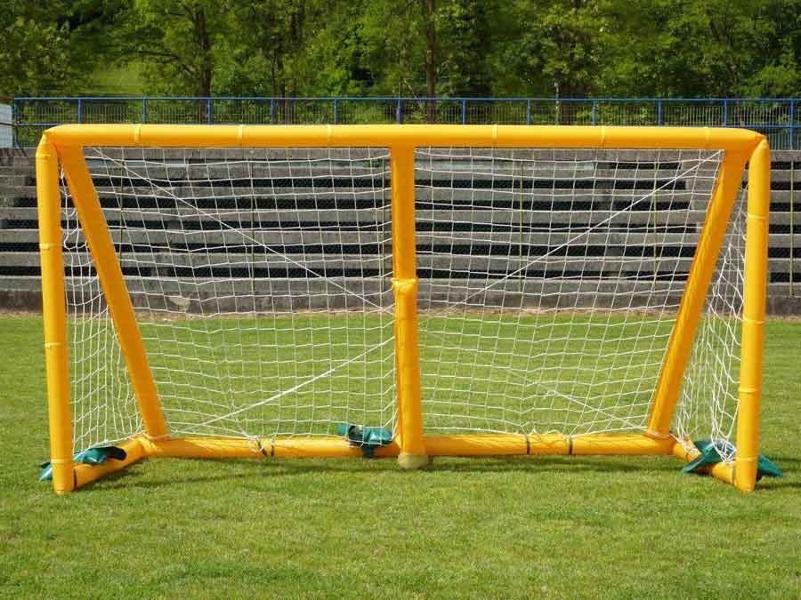 Porta calcio GONFIABILE 4x2 completa di rete, borsa, pompa e zavorre