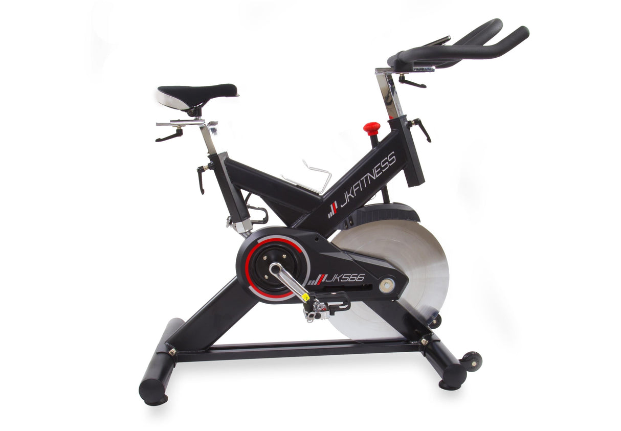 Spin Bike Jk Fitness Jk556 Trasmissione A Cinghia Console E Ricevitore Cardio Wireless