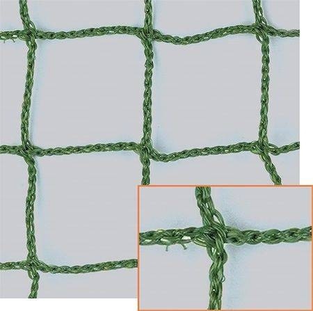 Rete separazione campo tennis in polietilene colore verde maglia 45x45mm ART 7549