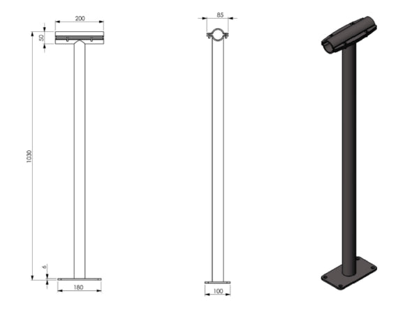 Supporto Danza Dinamica Ballet Modello Avant Fix Sbarra Fissa Al Suolo