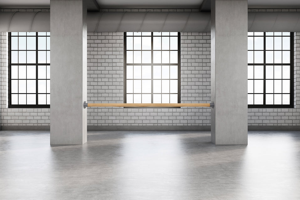 Supporto Sbarra Danza Twist Black A Parete Dinamica Ballet