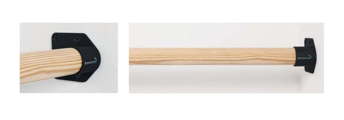 Supporto Sbarra Danza Twist Black A Parete Dinamica Ballet