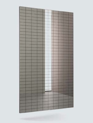 Specchio Da Parete Antinfortunistico Boris 170x100 Silver Serigrafato