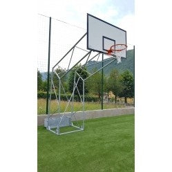 Impianto basket a traliccio trasportabile Art. B 650/1 corredato e completo di carrello x trasporto