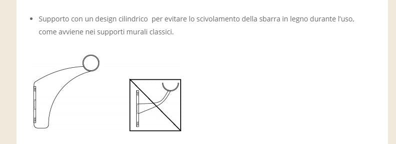 Supporto Sbarra Danza Arabesque Singolo Da Muro Dinamic Ballet Colore Grigio