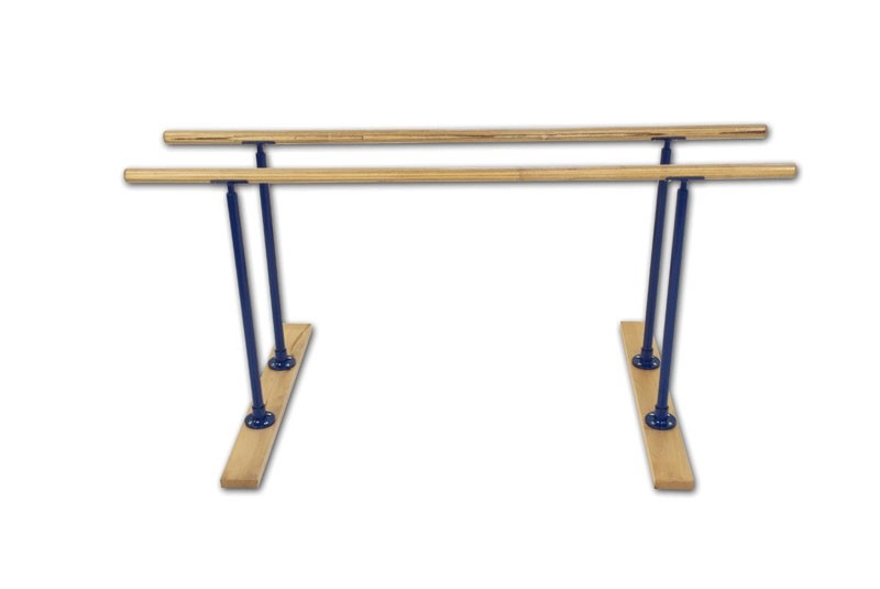 Parallela scolastica da allenamento, modello a losanga, staggi in legno lamellare ad altezza fissa S00160