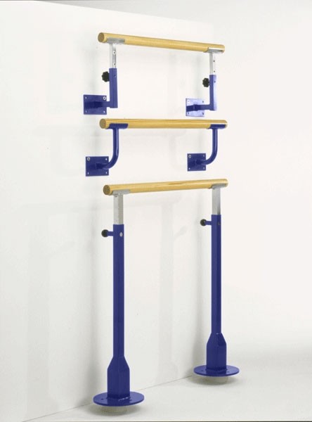 Supporto regolabile sbarra danza Sport System acciaio verniciato Art. S01608 da fissare a pavimento singolo