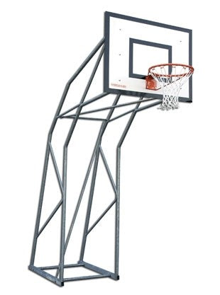 Impianto minibasket a traliccio di acciaio zincato, sbalzo cm 145 Art. S04154