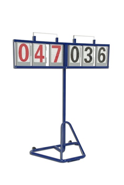 Segnapunti manuale a 6 cifre su struttura girevole con base in acciaio verniciato Art. S04280