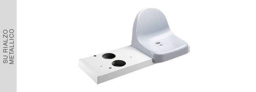 SEDUTA SEDILE OMSI monoblocco con doppio schienale alto, modello M2002/SESTA, versione IGNIFUGA+ANTI-UV ORDINE MINIMO 500 PZ