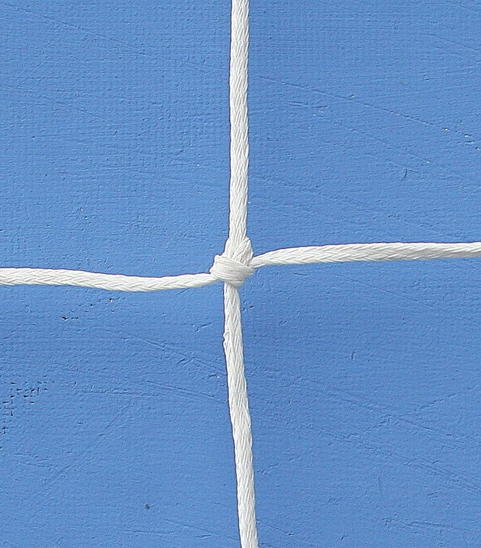 Coppia reti calcio ridotto cm 500x200 in polietilene diametro mm 3,5 con nodo maglia cm 14x14 Art. S04368
