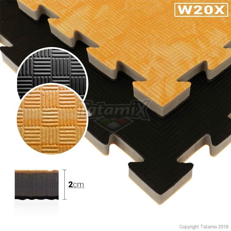 Tatami Eva Ad Incastro Simil Legno 100x100x2cm W20X-LN Quantità minima per la vendita 6 Moduli
