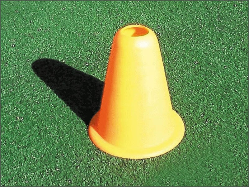 Mini cono calpestabile in PVC morbido altezza cm 15 Art. S04528