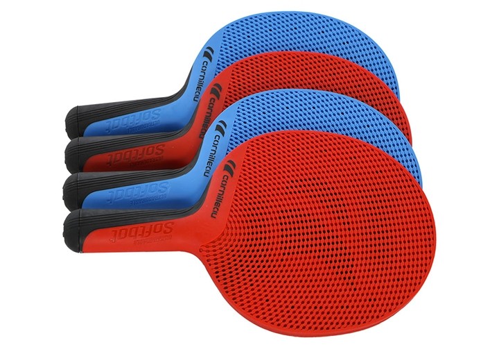 SET RACCHETTE PING PONG SOFTBAT PACK QUATTRO (4racchette + 4 palline)