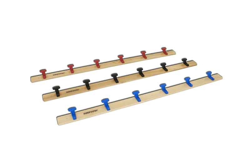 Tavola attaccapanni da fissare a parete mt 2 con 6 grucce di nylon Art. S07324