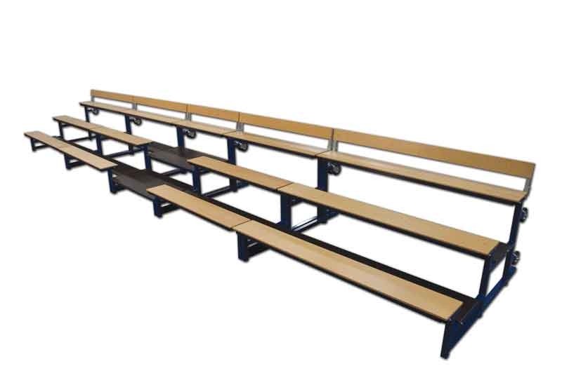 Tribuna per interno componibile da mt 10 costituita di 4 moduli di seduta Art. S07678