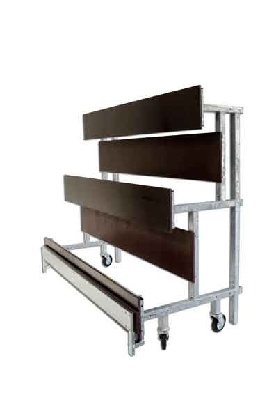 Tribuna da esterno Art. S07679 componibile da mt 10 (come articolo S07678 da interno)