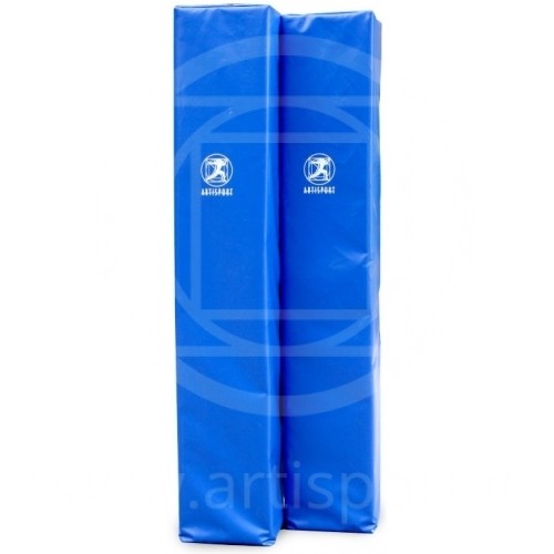 Porte Rugby regolamentari profilato alluminio sez tonda verniciate bianco con fasce rosse Art. M990/1 bis mt. 15 FT