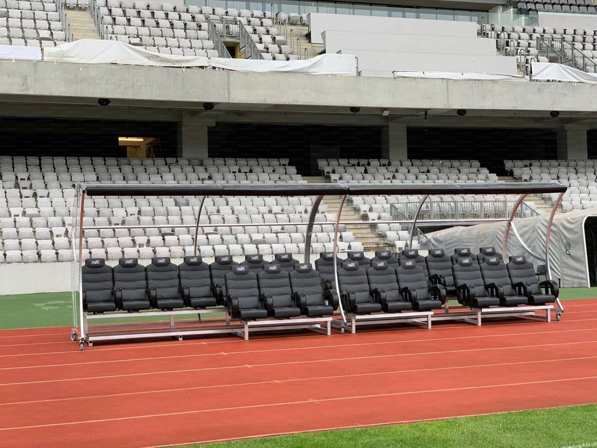 Panchina in alluminio modello Elite con sedili VIP ART.6211