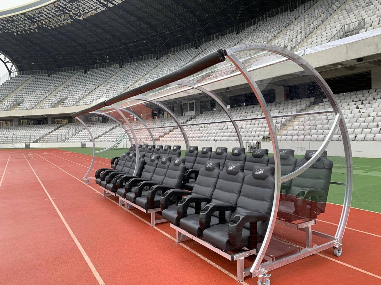 Panchina in alluminio modello Elite con sedili VIP ART.6211