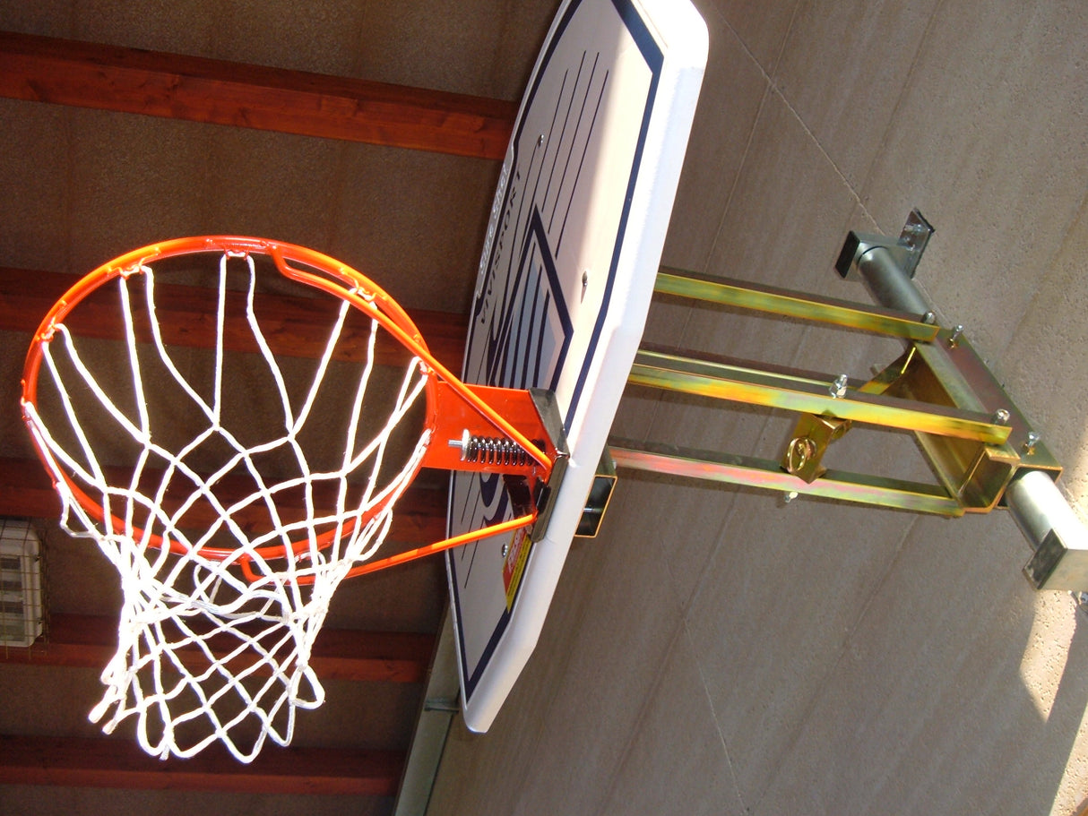 Impianto minibasket/basket, fisso a parete, sbalzo 60cm, regolabile, tabellone 112x73cm Codice: 4263